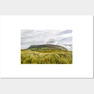 Knocknarea Mountain, Sligo, the north side from Strandhill Beach Posters and Art